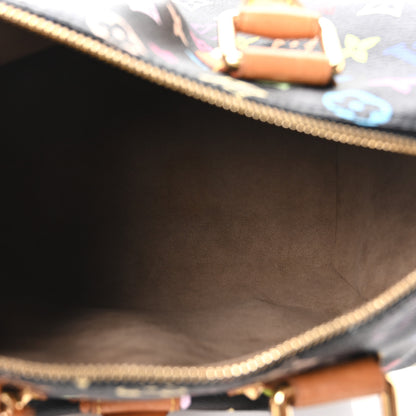Louis Vuitton Monogram Multicolor Speedy 30 Black 5 of 9