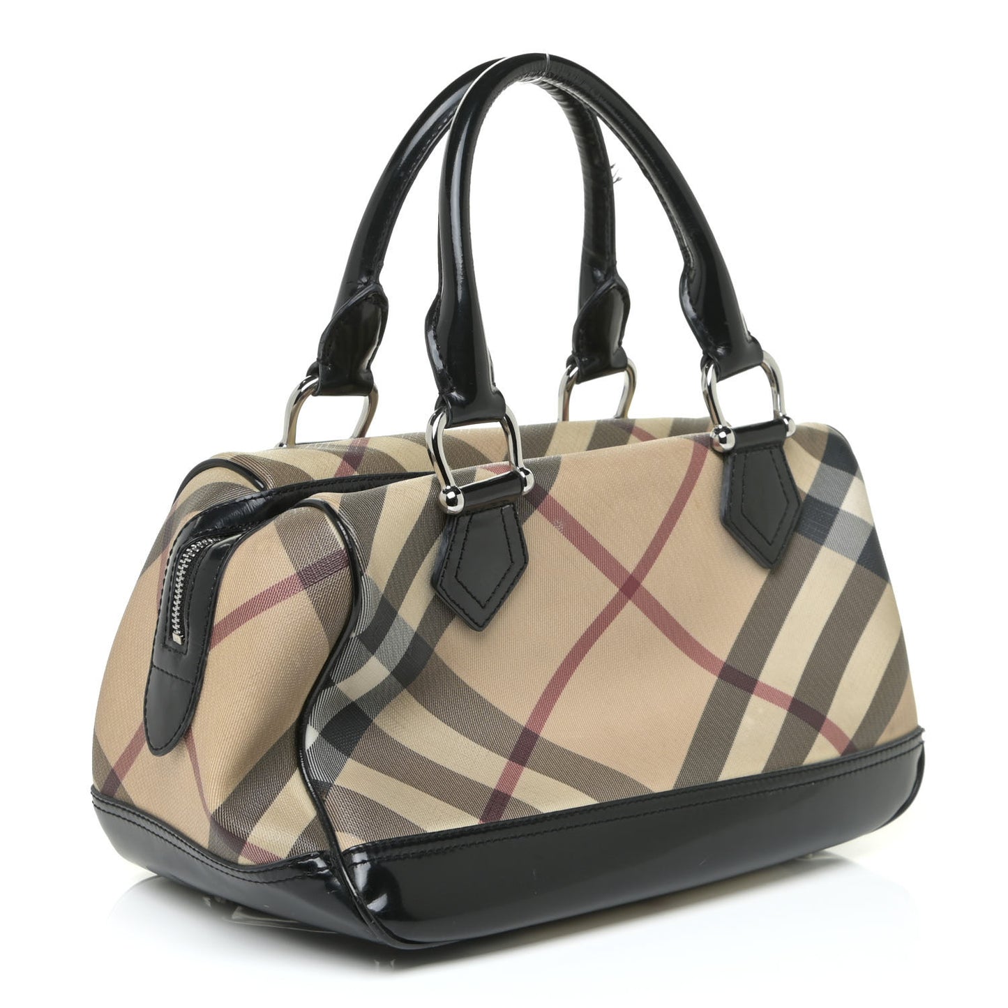 Supernova Check Patent Bowling Bag Black