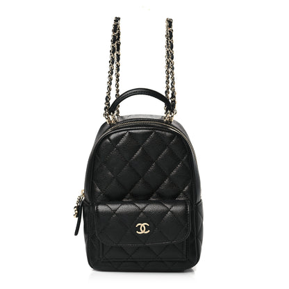 Chanel Caviar Quilted CC Mini Classic Backpack Black 1 of 11