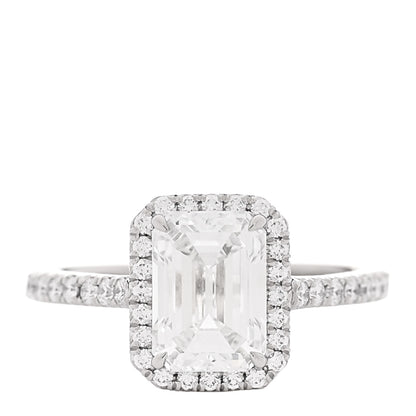 Tiffany Platinum Diamond 1.63ct Soleste Emerald Cut Ring 47 4 1 of 5