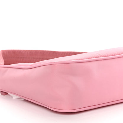 Prada Tessuto Nylon Saffiano Mini Re-Edition 2000 Bag Rosa 9 of 12