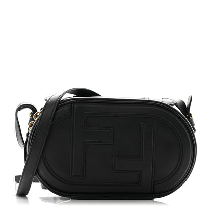 Fendi Vitello Grace Matte Mini O Lock Camera Case Black 1 of 11