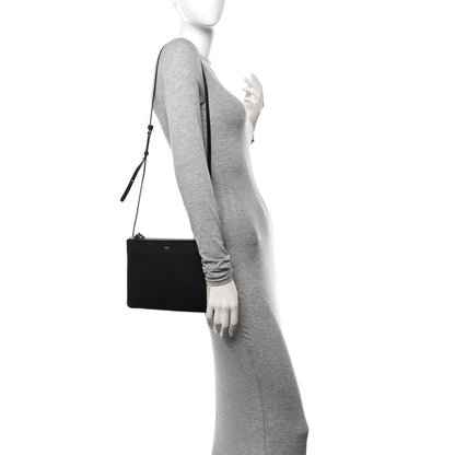 Celine Lambskin Large Trio Crossbody Bag Black 2 of 12