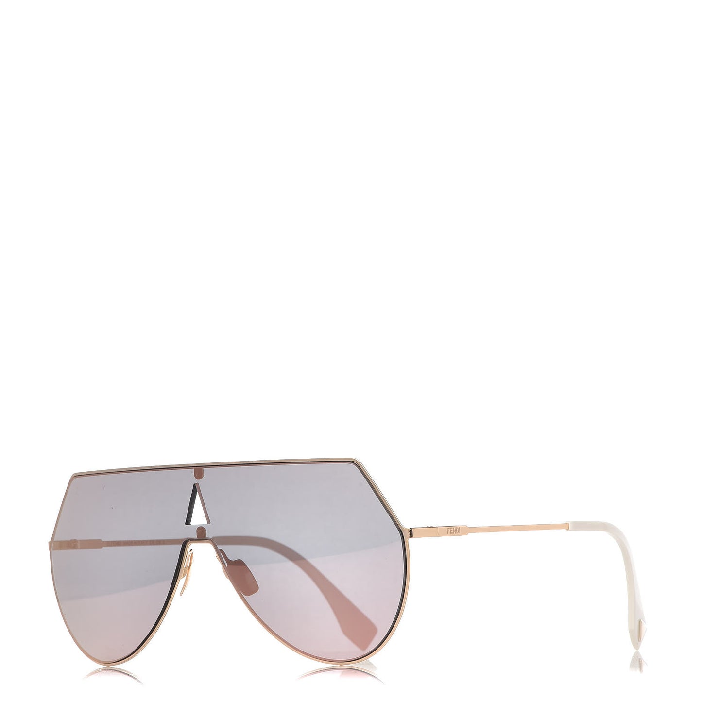 Metal Mirrored Eyeline Sunglasses FF 0193/S Matte Gold