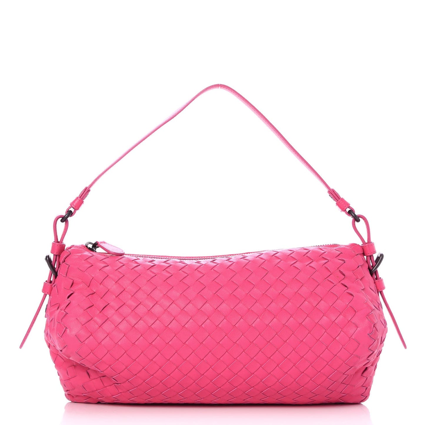 Nappa Intrecciato Shoulder Bag Pink