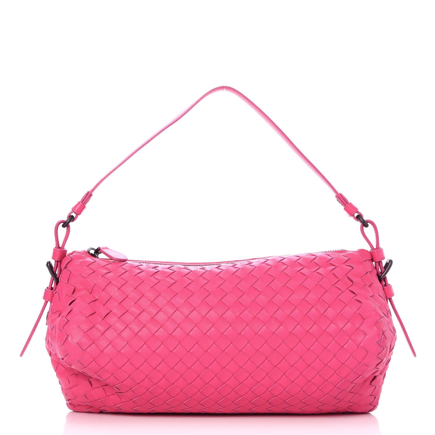 Bottega Veneta Nappa Intrecciato Shoulder Bag Pink 1 of 7