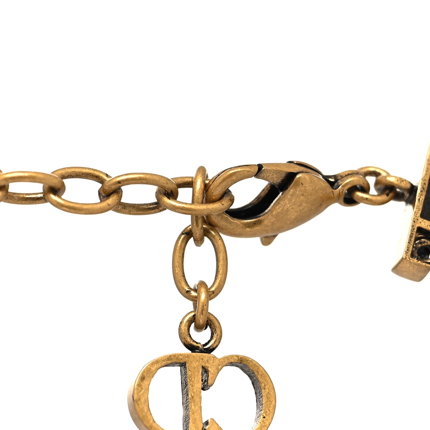 Metal J'Adior Choker Necklace Aged Gold