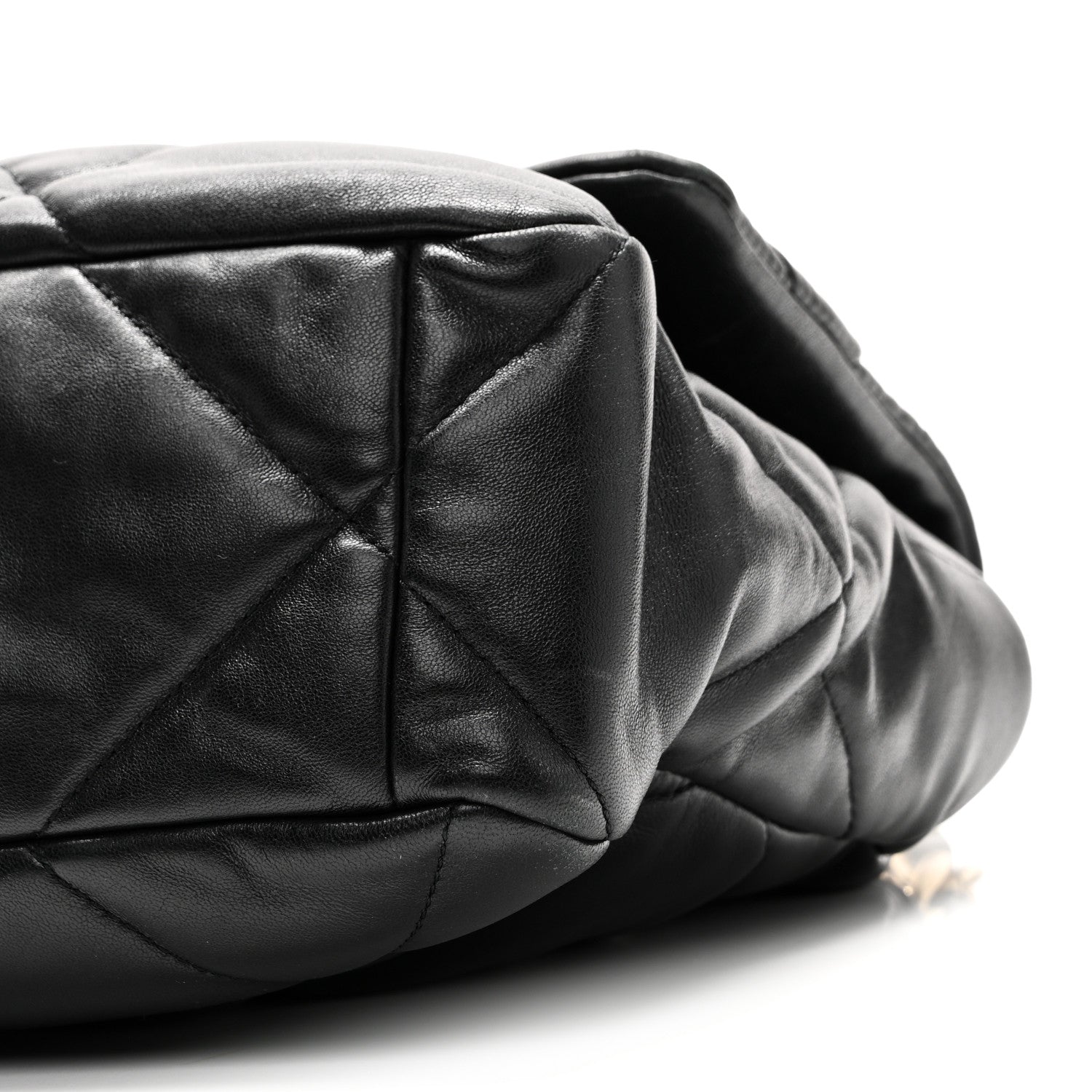 Chanel Lambskin Quilted Large Chanel 19 Flap Black 10 of 11