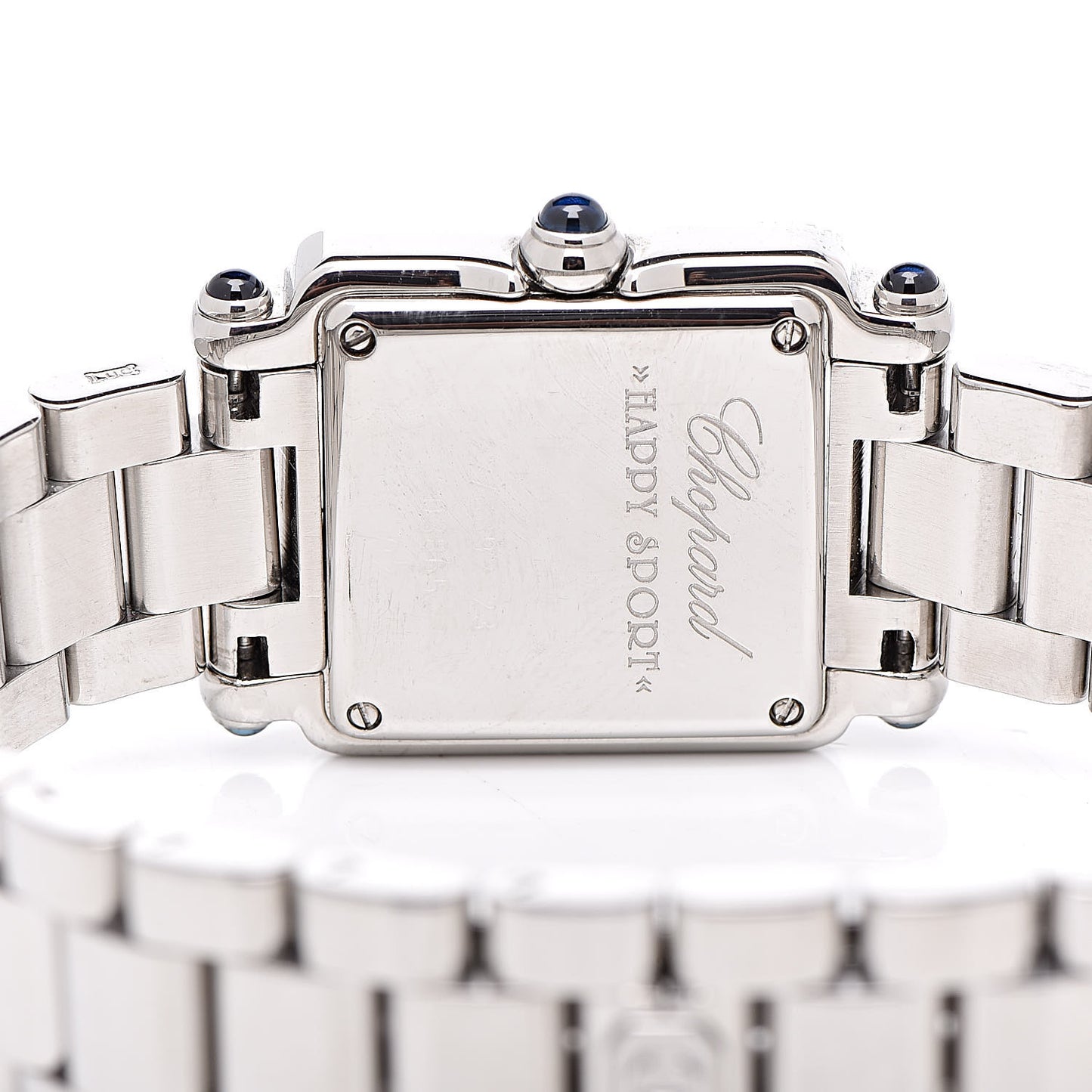 Stainless Steel 5 Diamond 23mm Happy Sport Quartz Watch Black