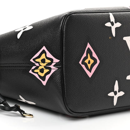 Louis Vuitton Monogram Giant Wild At Heart Neverfull MM Black 9 of 11