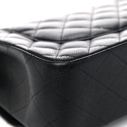 Chanel Caviar Quilted Jumbo Double Flap Black 10 of 16