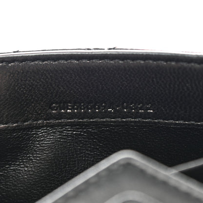 Saint Laurent Lambskin Quilted Monogram Large Gabbie Flap Wallet Black 7 of 7