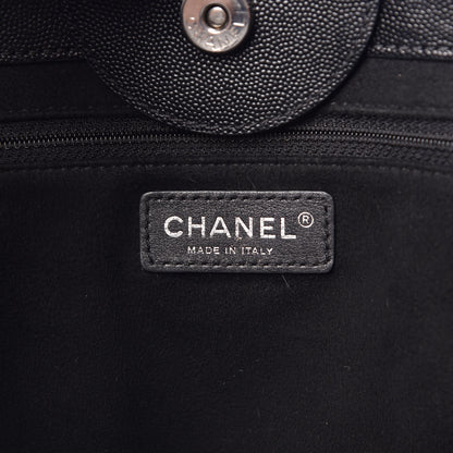 Chanel Caviar Medium Studded Deauville Tote Black 7 of 20