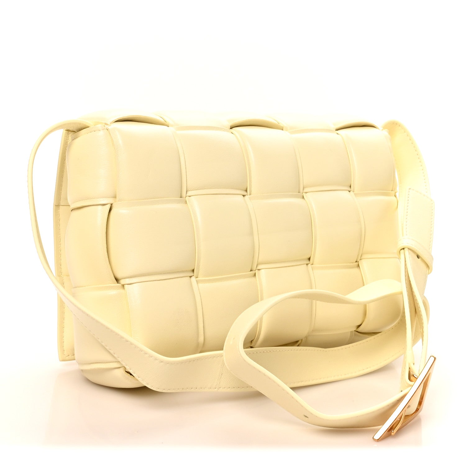 Bottega Veneta Nappa Maxi Intreccio Padded Cassette Crossbody Bag Ice Cream 3 of 9