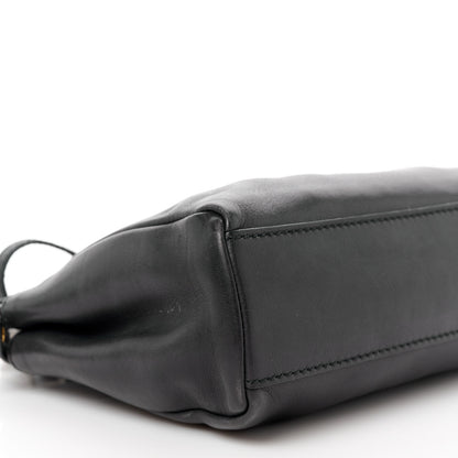 Fendi Vitello Saddle Mini Peekaboo Iconic Satchel Black 11 of 13