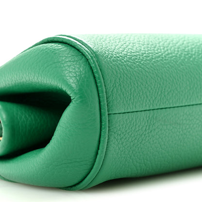 Salvatore Ferragamo Eram Calfskin Gancini Mini Clutch Smeraldo 8 of 10
