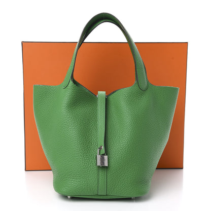 Hermes Taurillon Clemence Picotin Lock 22 MM Bamboo 11 of 11