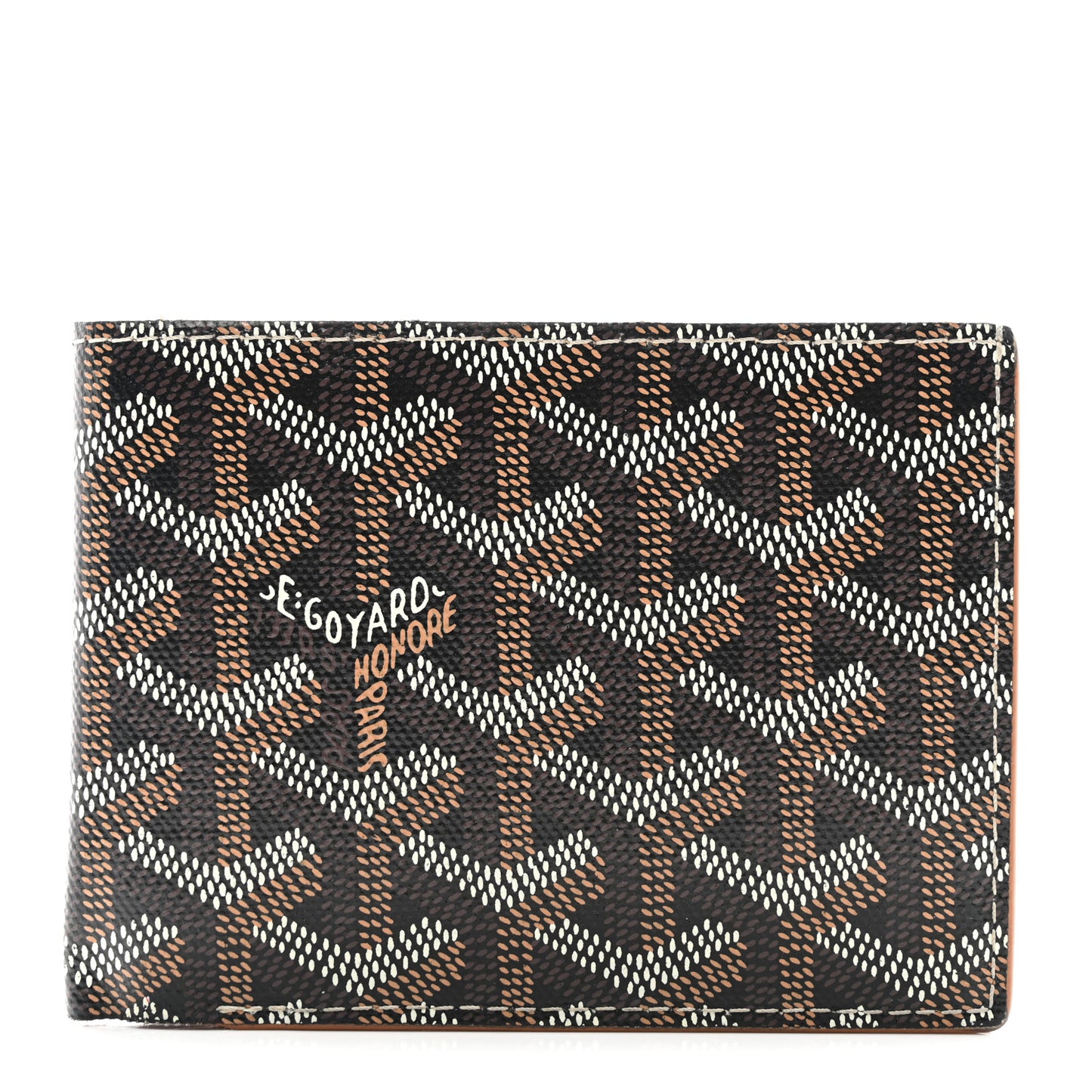 Goyardine Bi-Fold Victoire PM Black Gold