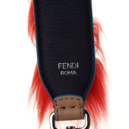 Fendi Fox Fur Strap You Red Navy 3 of 4