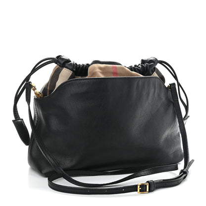 Burberry Calfskin House Check Little Crush Black 3 of 12