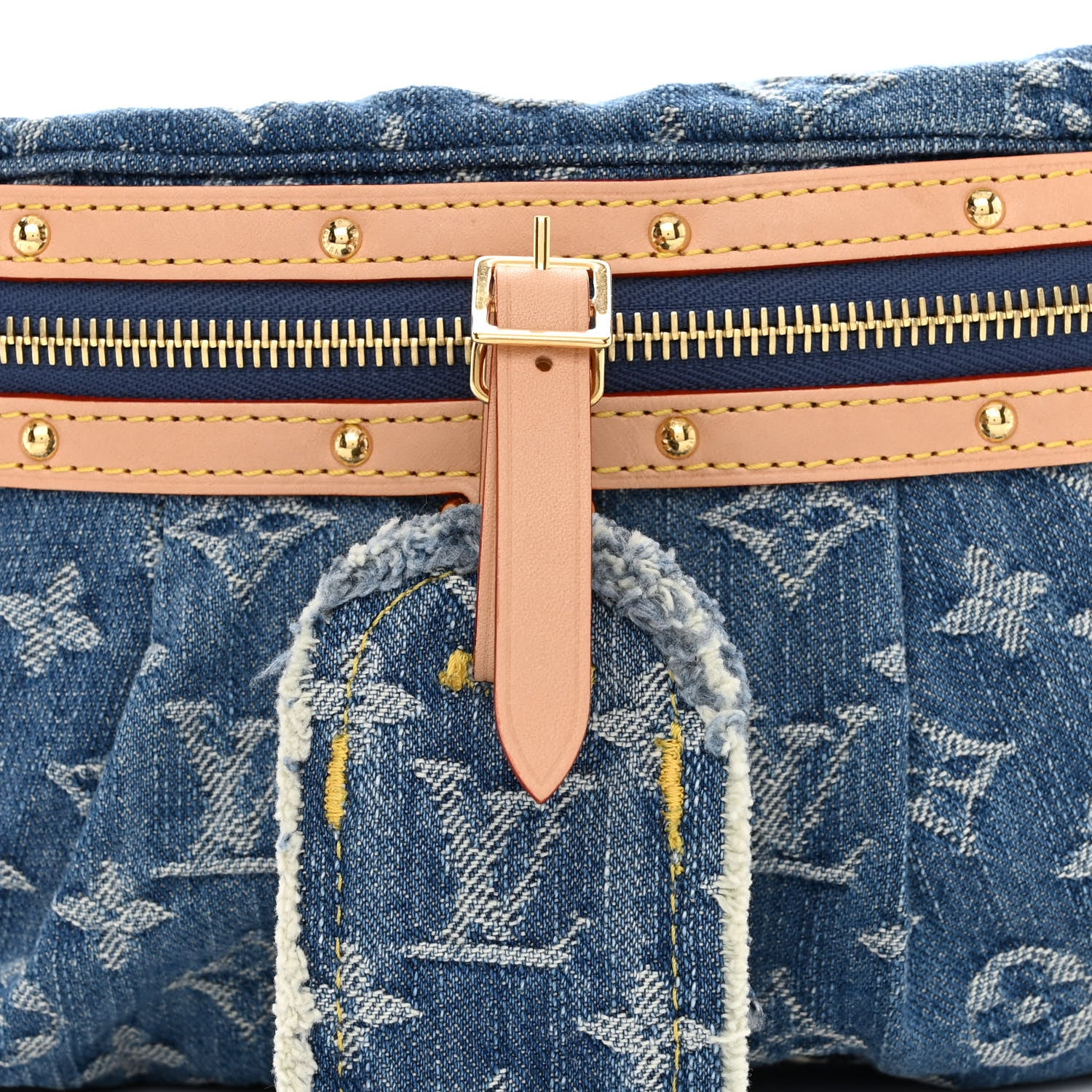 Louis Vuitton Monogram Denim High Rise Bumbag Blue 7 of 10