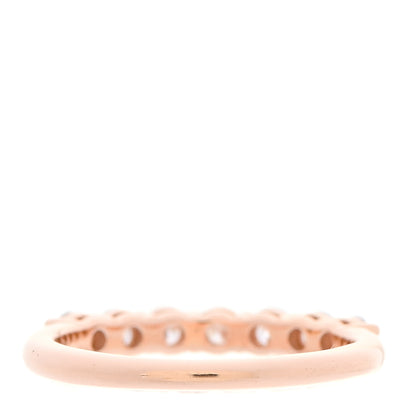 Tiffany 18K Rose Gold Diamond 3mm Half Circle Embrace Band Ring 50 5.5 3 of 6