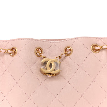 Chanel Caviar Quilted Mini Chanel 25 Handbag Light Pink 8 of 11