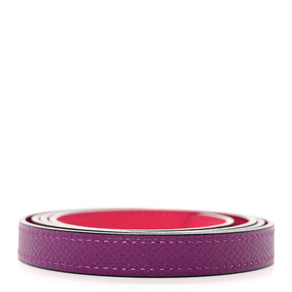 Hermes Swift Epsom 13mm Belt Strap 80 32 Rose Mexico Anemone 2 of 7