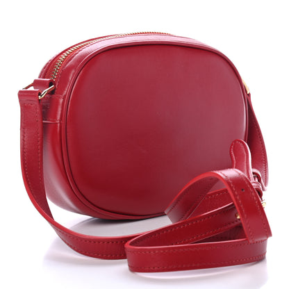 Celine Calfskin Quilted Small C Charm Bag Red 2 of 4