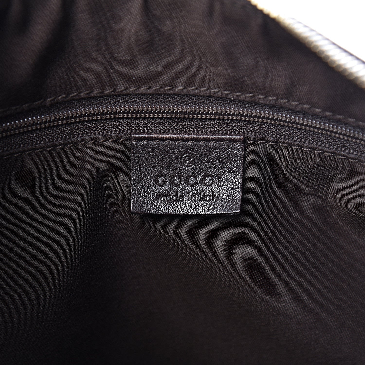Gucci Monogram Large D Gold Hobo Dark Brown 6 of 10