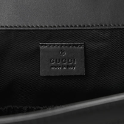 Gucci GG Supreme Monogram Web Messenger Diaper Bag Black Grey 6 of 10