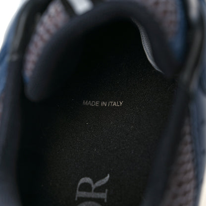 Christian Dior Technical Mesh Calfskin Mens B22 Sneakers 45 Blue Black 8 of 15