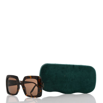 Gucci Acetate Square Frame Sunglasses GG0896S Tortoise 8 of 8
