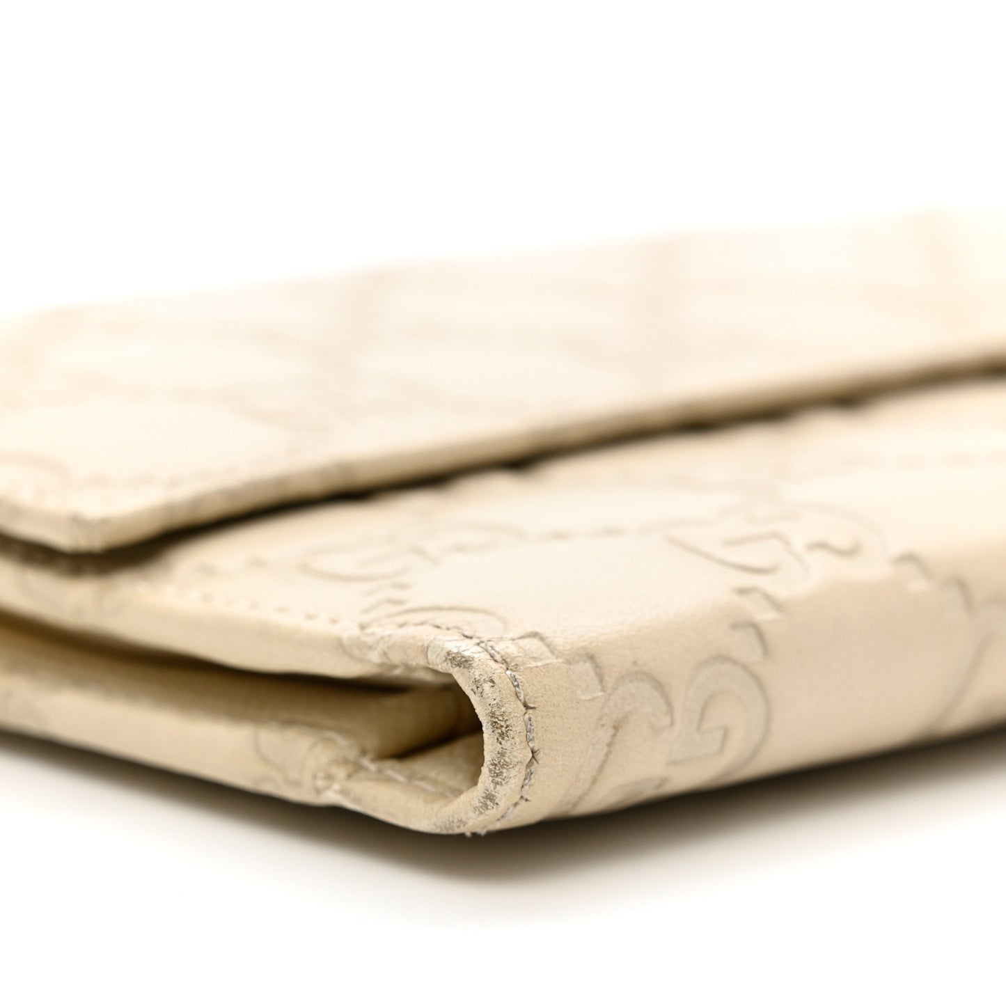 Guccissima Continental Flap Wallet Off White