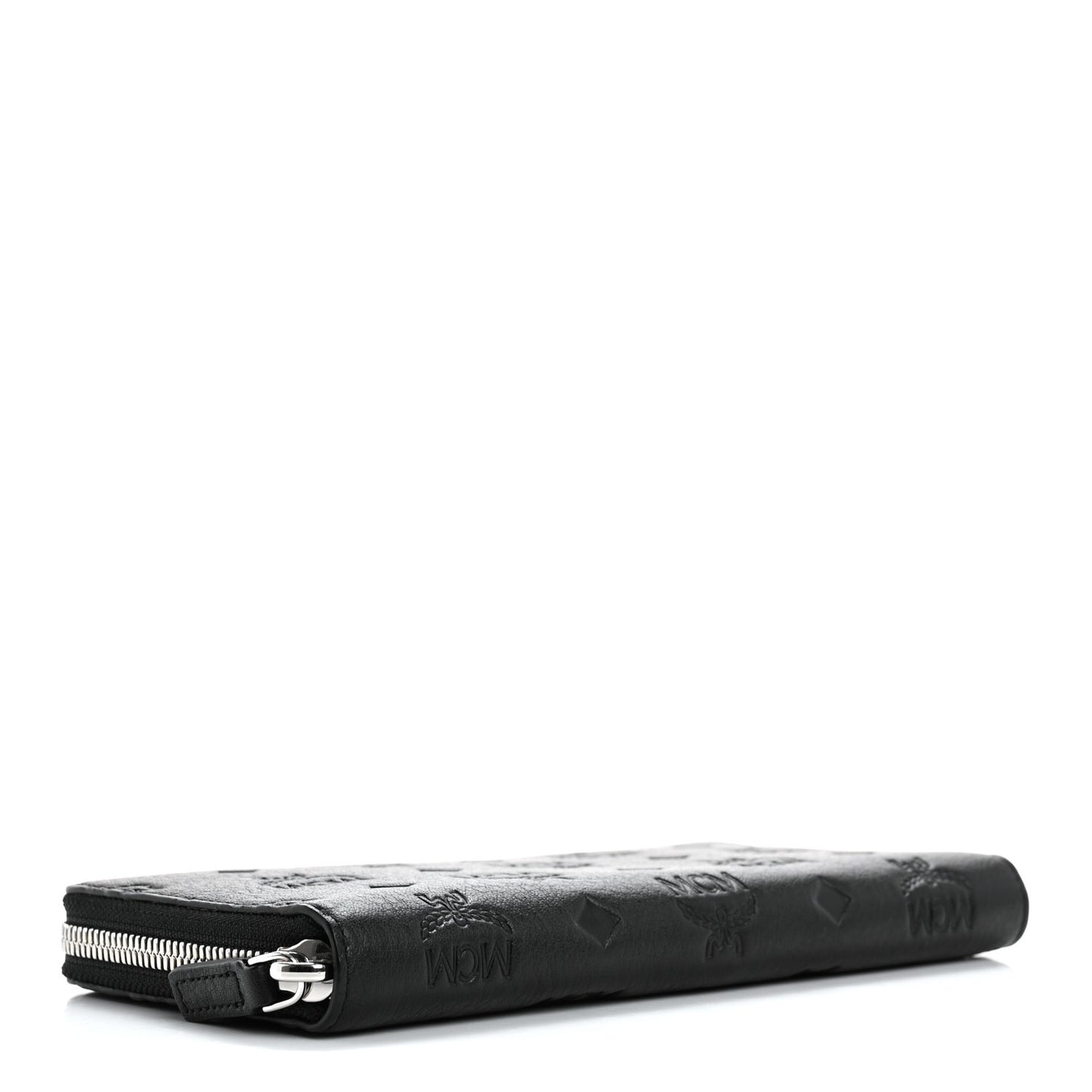 Calfskin Ottomar Monogram Klara Zip Wallet Black