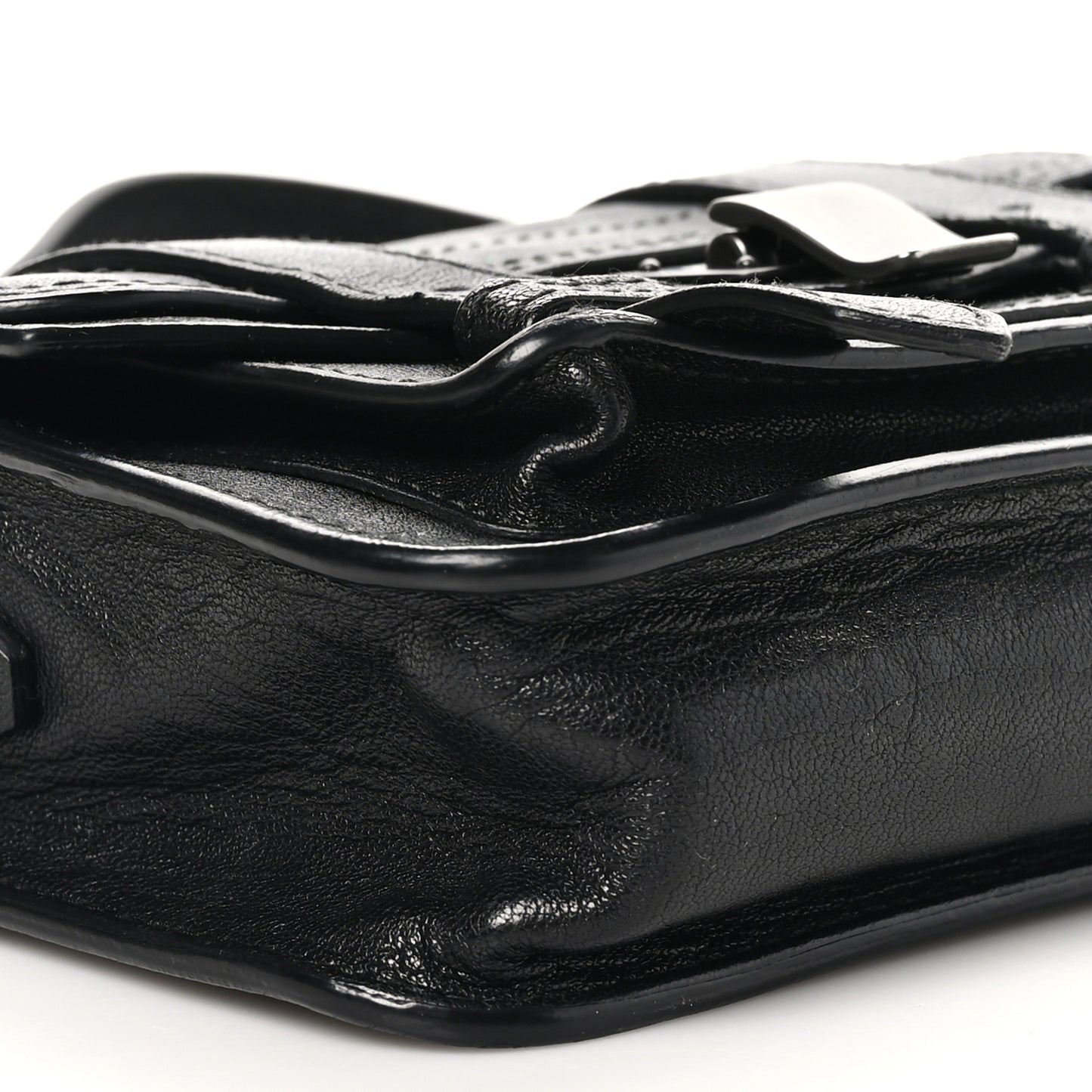 Lambskin Micro PS1 Satchel Black