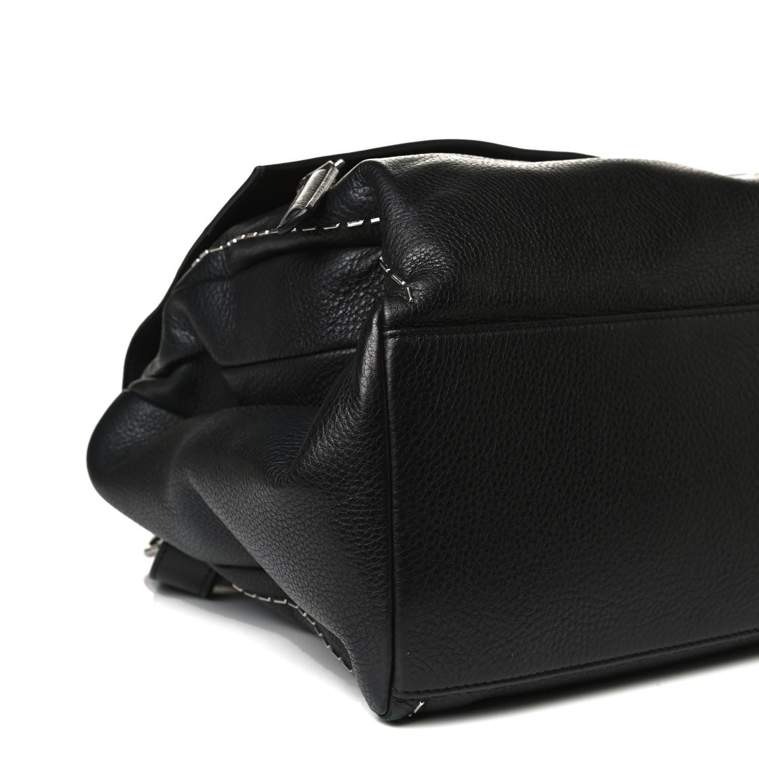Givenchy Grained Calfskin Metal Stitch Medium Pandora Pure Flap Bag Black 5 of 15