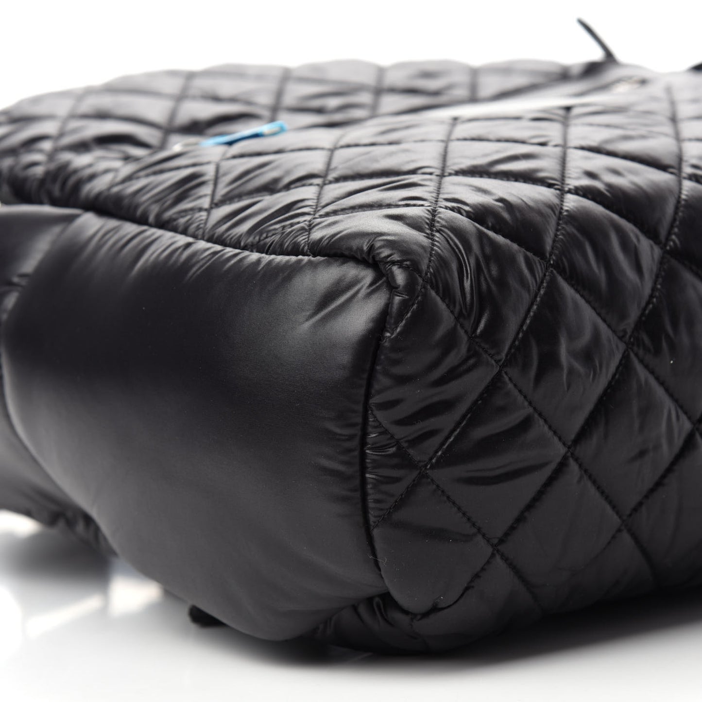 Nylon Quilted Coco Cocoon Backpack Black