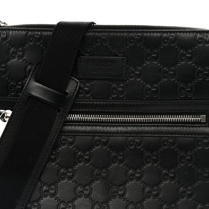 Gucci Guccissima Signature Small Messenger Bag Black 8 of 12