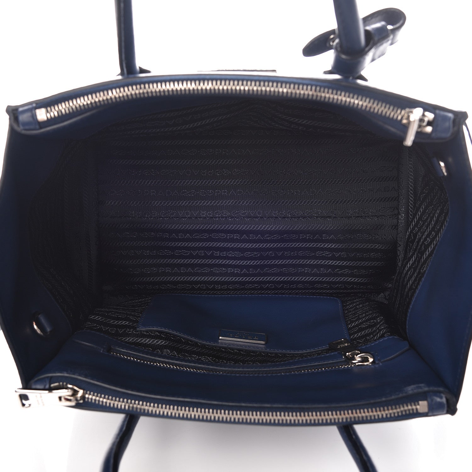 Prada City Calf Sport Twin Pocket Tote Bluette 5 of 11