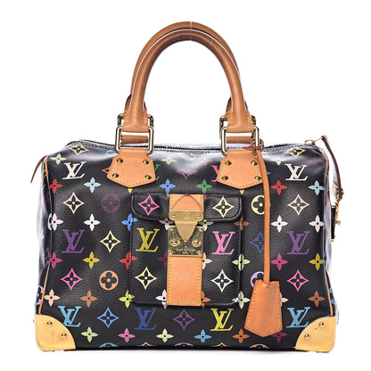 Louis Vuitton Monogram Multicolor Speedy 30 Black 1 of 12