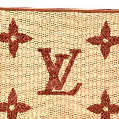 Louis Vuitton Raffia Monogram Giant Toiletry Pouch 26 Tan 7 of 9