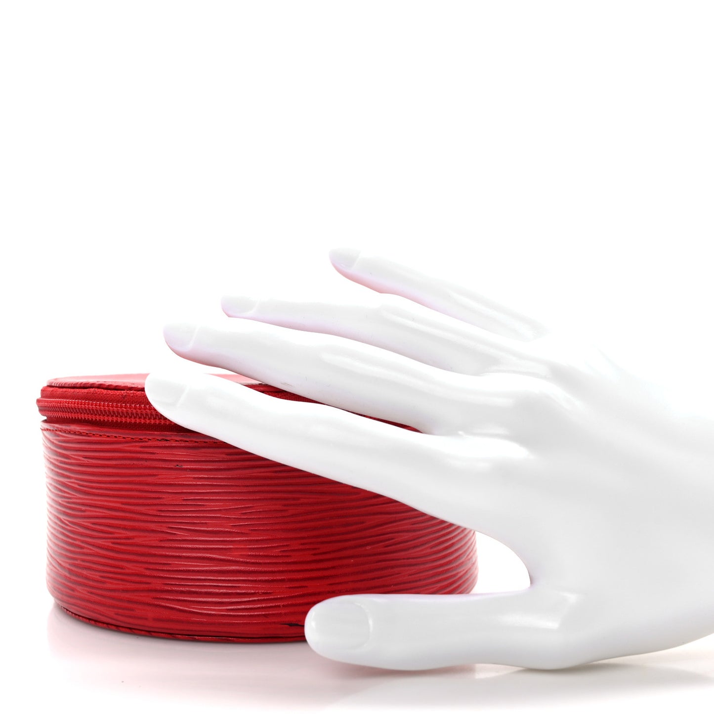 Epi Ecrin Bijoux 12cm Jewelry Box Case Rouge