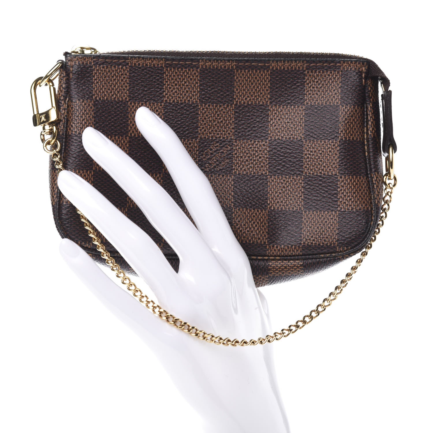 Louis Vuitton Damier Ebene Mini Pochette Accessories 2 of 9