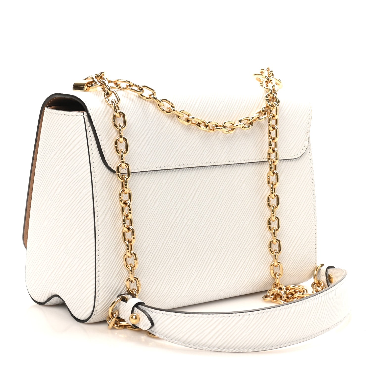 Louis Vuitton Epi Twist Shoulder Bag MM White 4 of 10