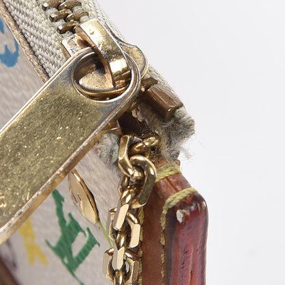 Louis Vuitton Monogram Multicolor Key Pouch White 10 of 14