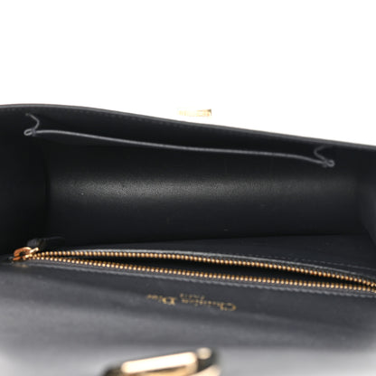 Christian Dior Metallic Patent Micro-Cannage Small Diorama Flap Bag Silver 5 of 21