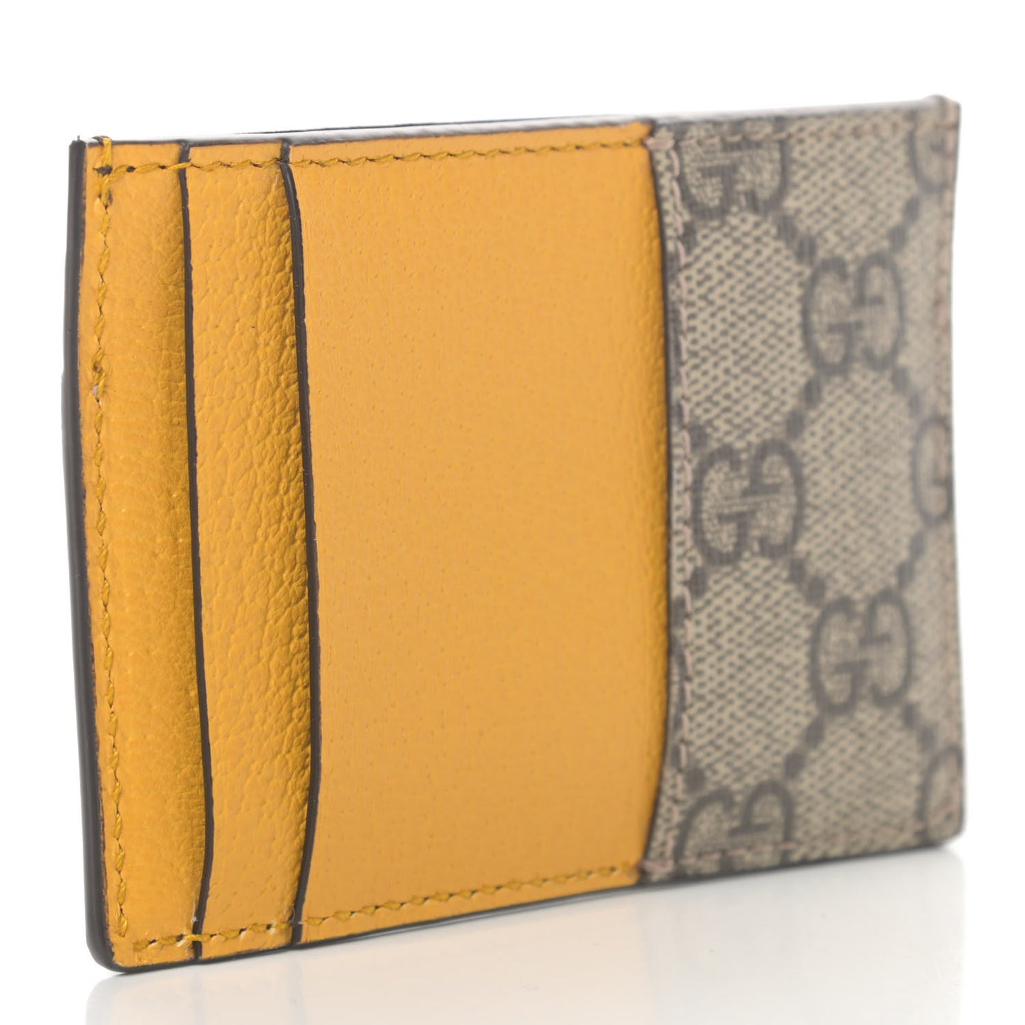 GG Supreme Monogram Neo Vintage Card Holder Beige Crop New Acero