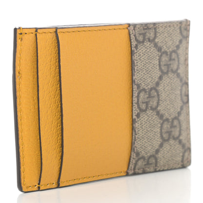 Gucci GG Supreme Monogram Neo Vintage Card Holder Beige Crop New Acero 3 of 7