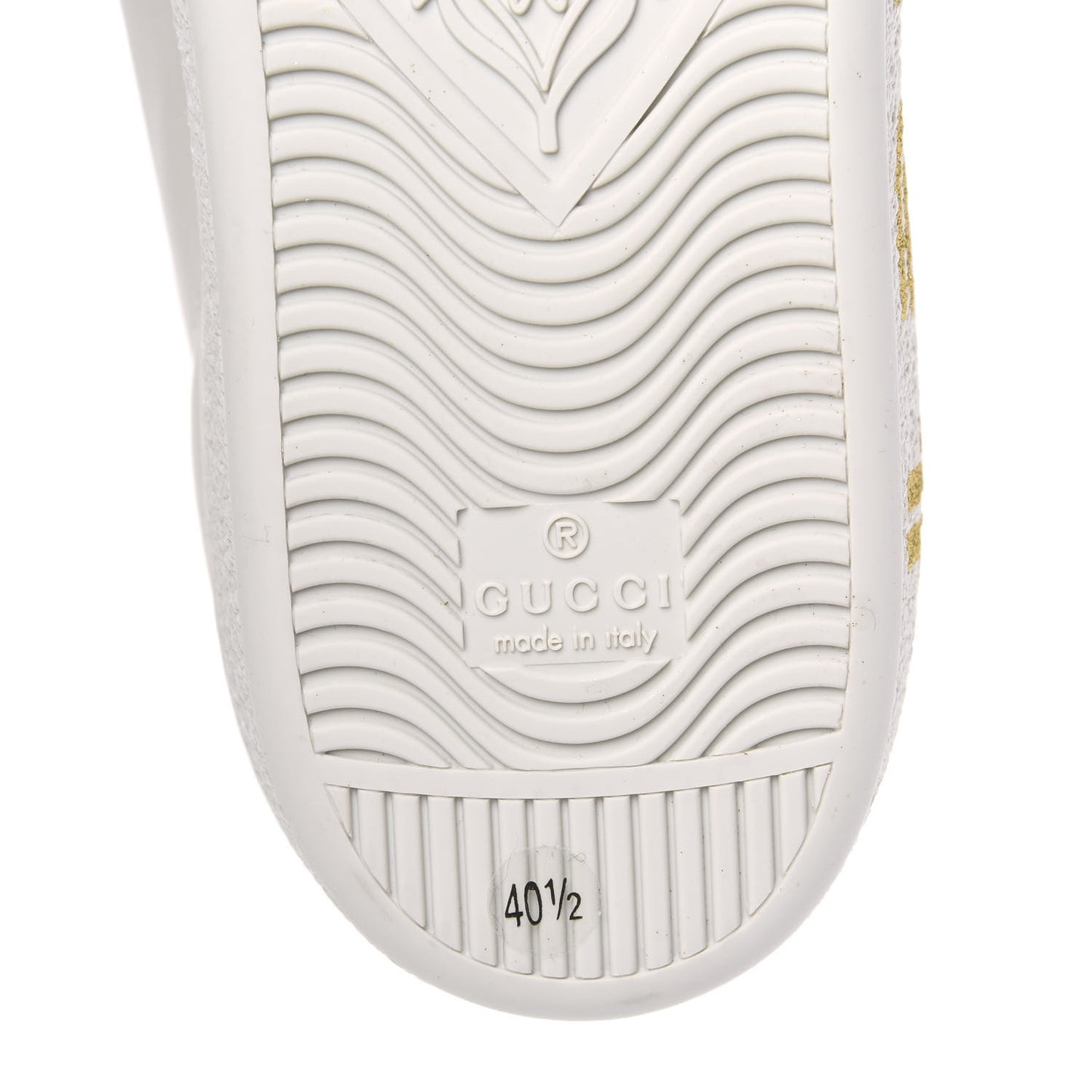 X SEGA Calfskin Ayers Web Guccy Womens Ace Sneakers 40.5 White